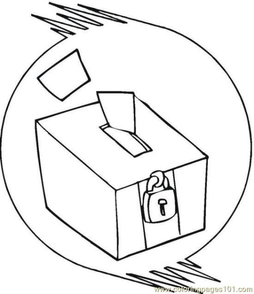 Выборы раскраски для детей