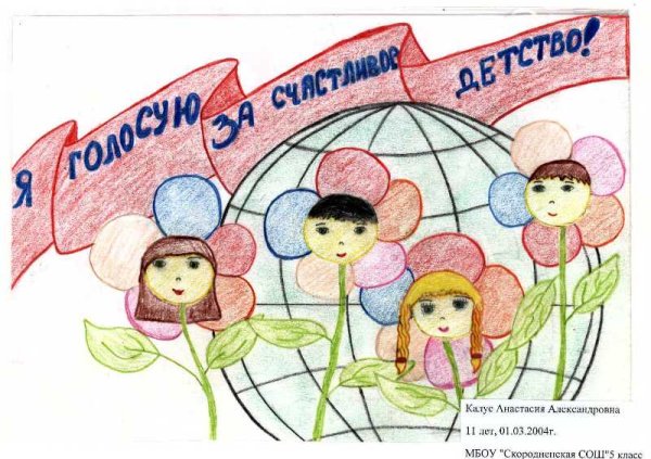 Рисунок наттему выборы глазами детей