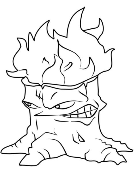 Plants vs Zombies раскраска