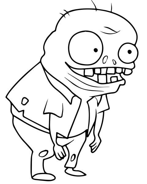 Растения против зомби разукрашивать