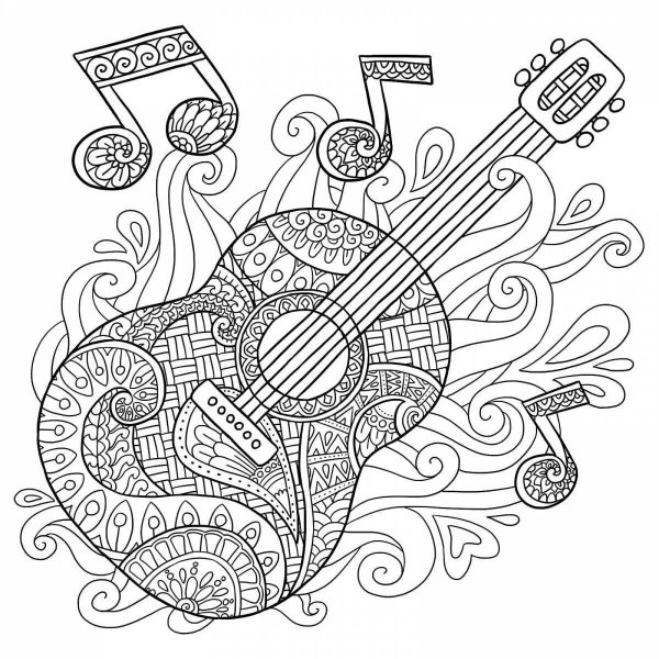 Раскраска музыкант