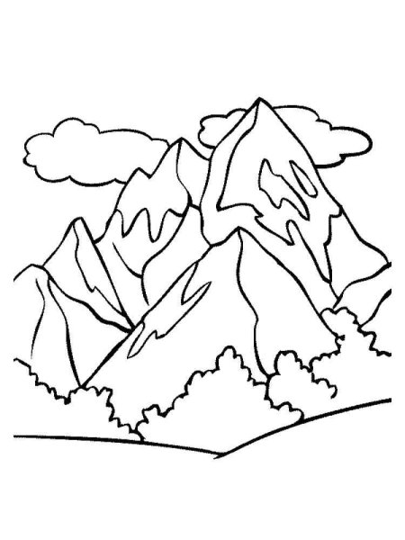 Гора Эверест раскраска