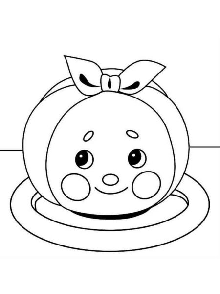 Колобок раскраска для малышей