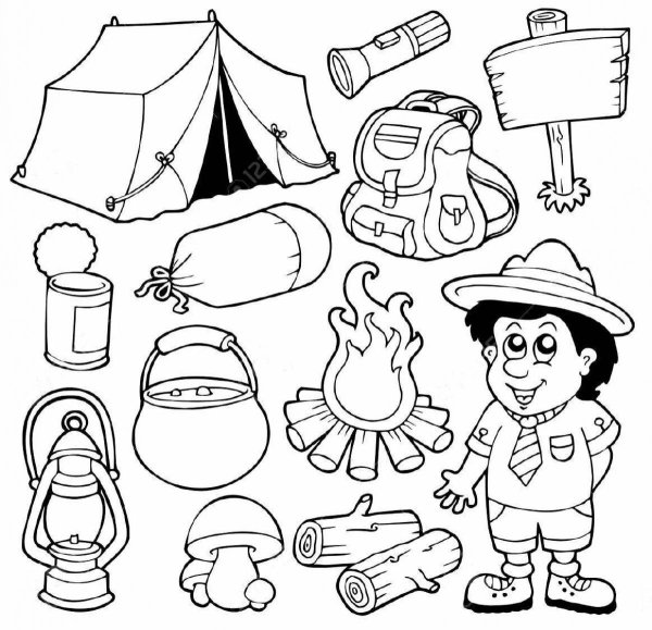 Трафареты на тему туризм