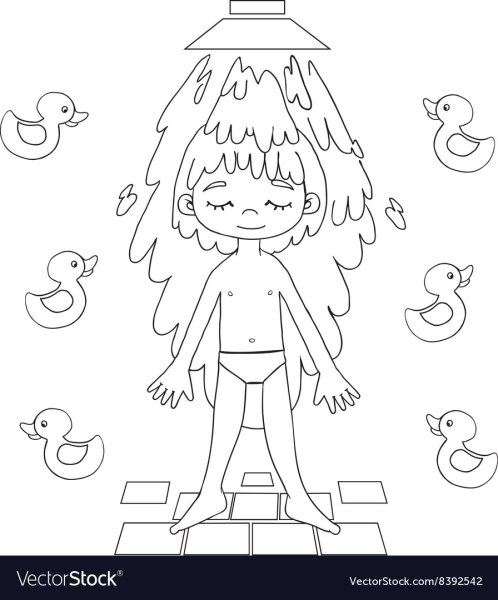 Раскраска закаливание для детей