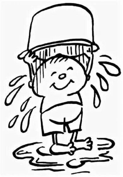 Раскраска закаливание для детей