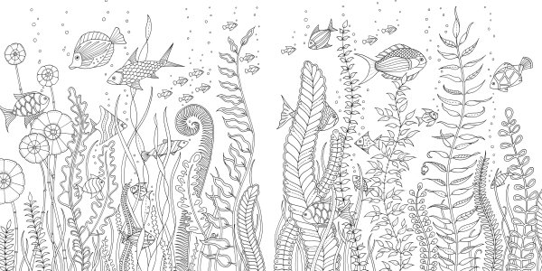 Раскраска антистресс Затерянный океан