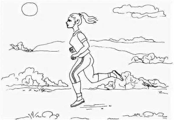 Закаливание картинки раскраски