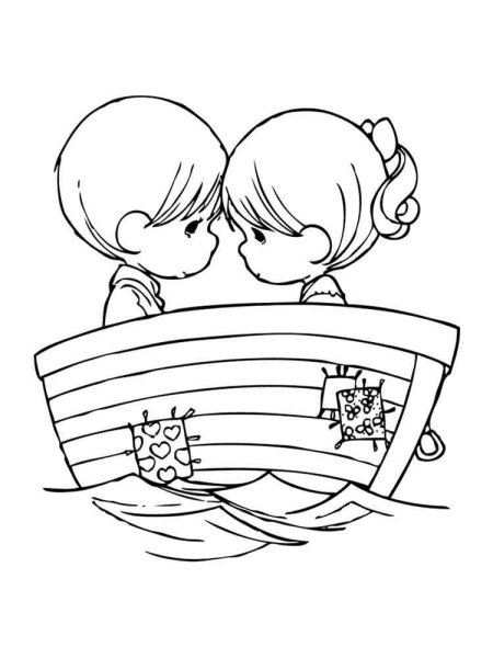 Раскраска любовь