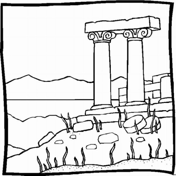 Раскраска Крым для детей