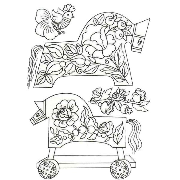 Народные промыслы. Раскраска