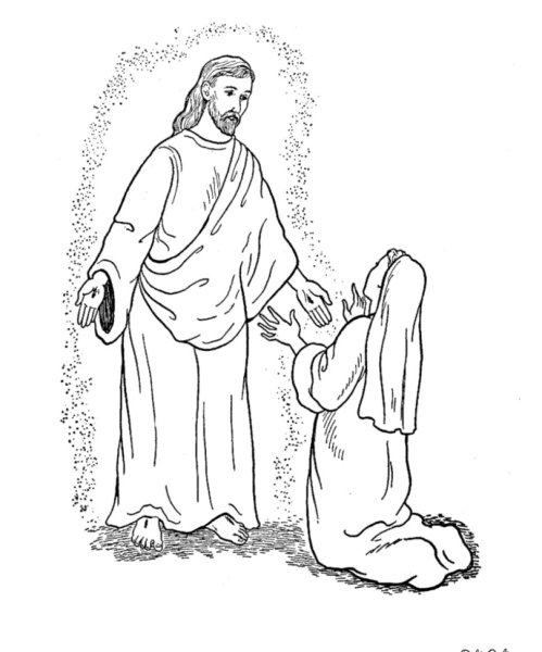 Раскраска на библейскую тему