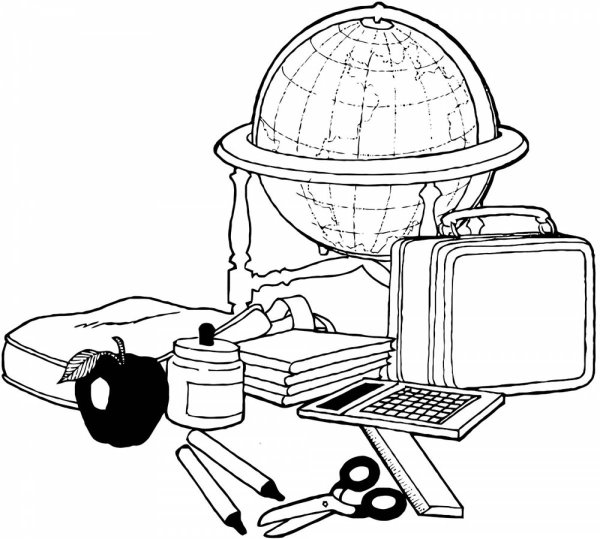 Раскраска школа