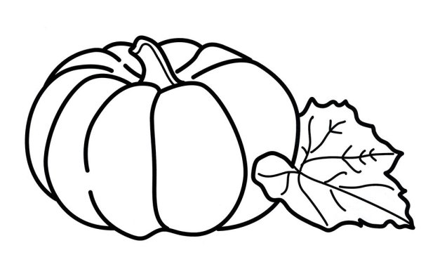 Раскраска овощи тыква