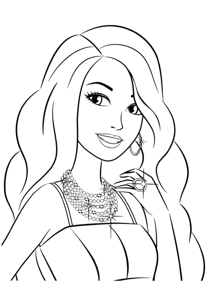 Раскраска. Барби