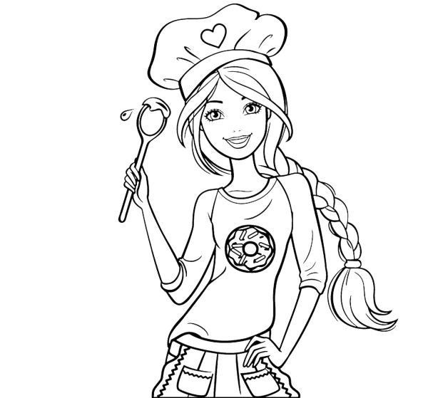 Раскраски для девочек Барби