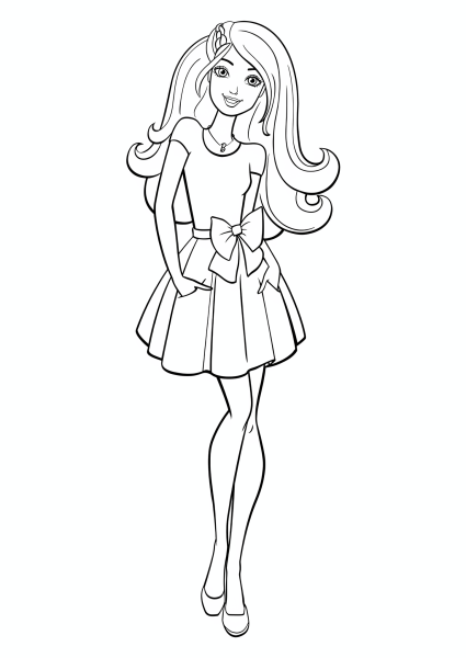 Раскраски Барби фашионистас
