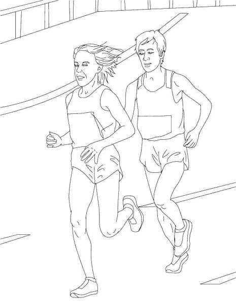 Раскраска спортивные соревнования