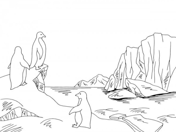 Антарктида карандашом