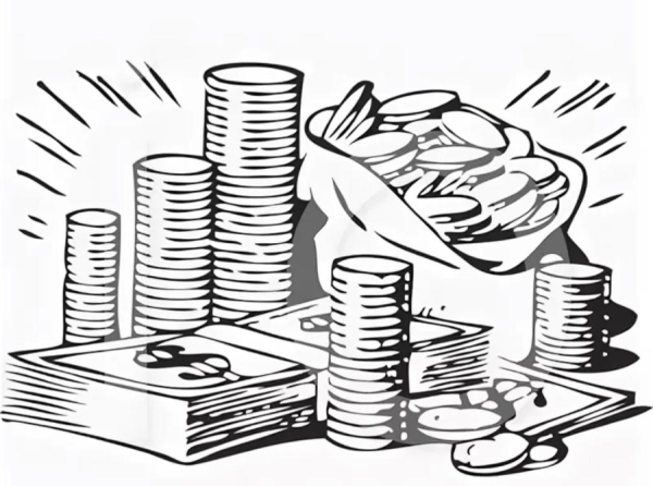 Раскраски на тему деньги