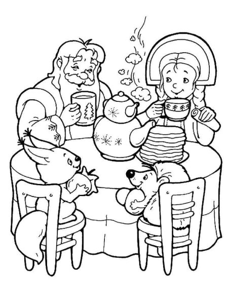 Раскраска Масленица для детей