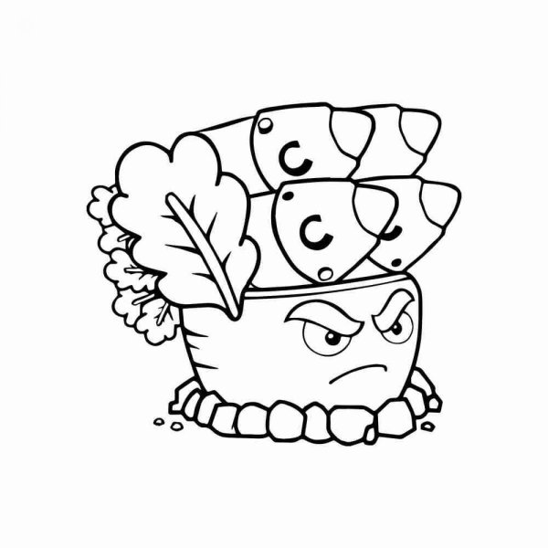 Растения против зомби 2 китайская версия раскраска