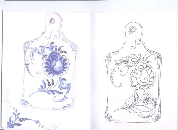 Гжельская и Городецкая роспись