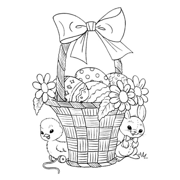 Раскраски пасхальные для детей