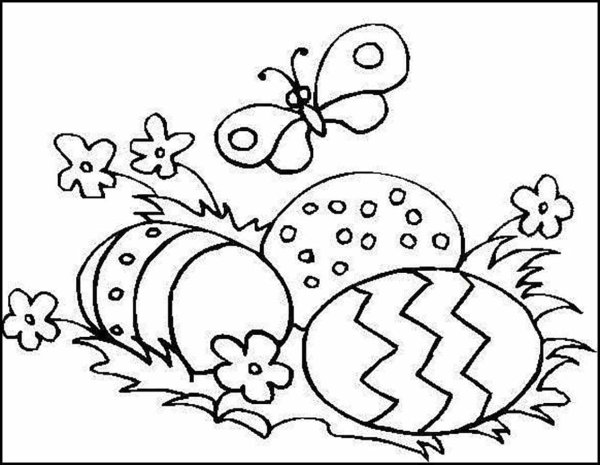 Раскраски пасхальные для детей