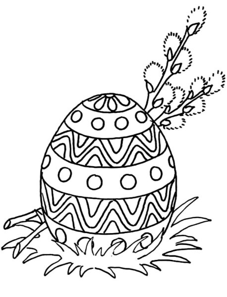 Картинки к Пасхе раскраски