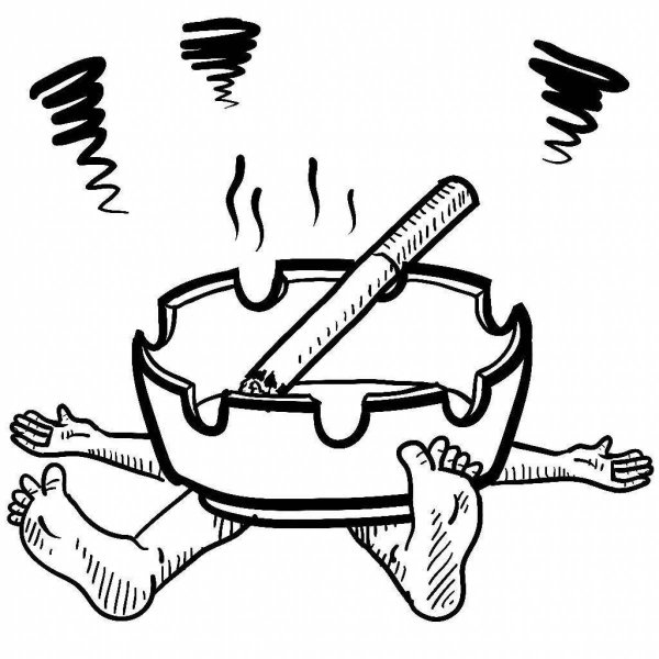 Раскраска вредные привычки для детей