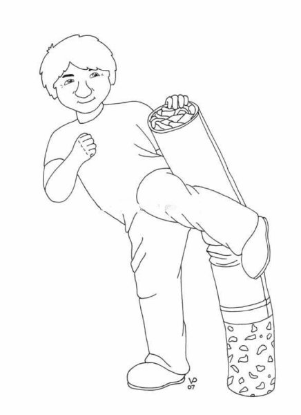 Вредные привычки раскраска