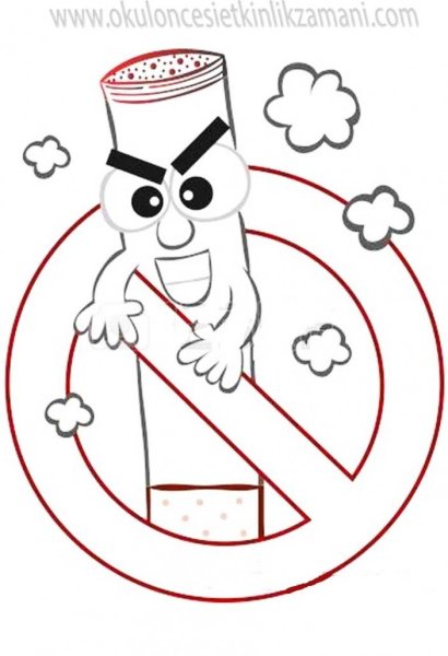 Курильщик раскраска