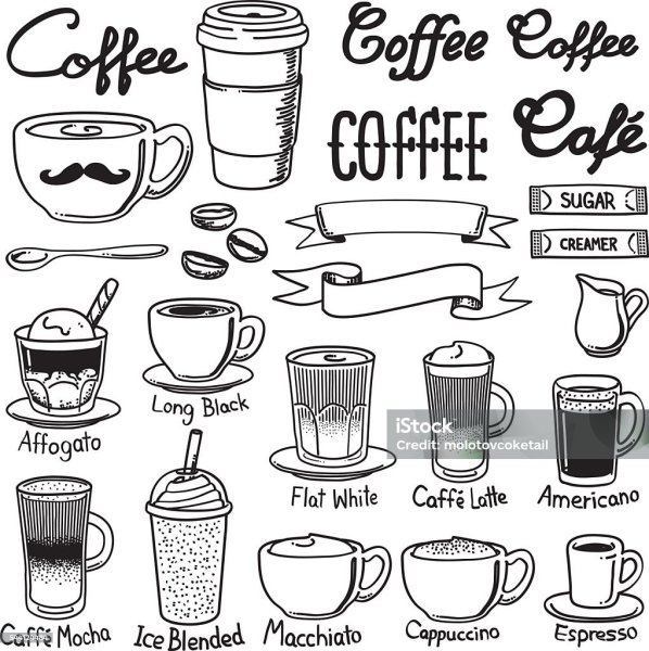 Doodle Art в кофейне