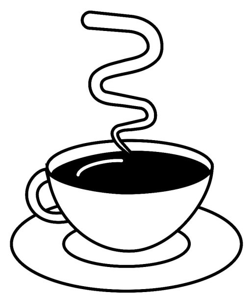 Кружка кофе раскраска