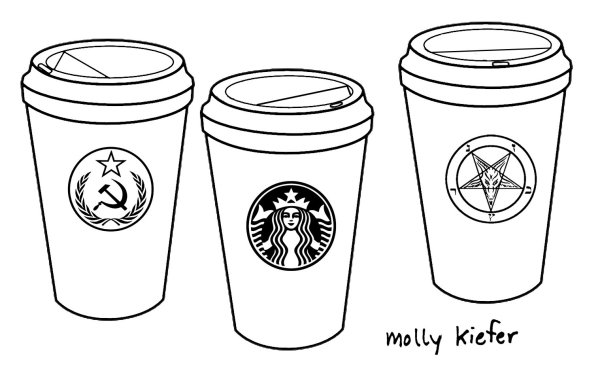 Стакан кофе раскраска