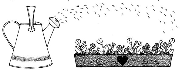 Лейка раскраска для детей