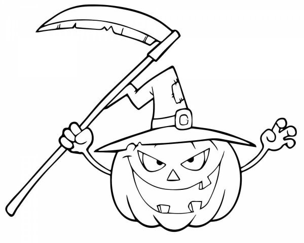 Раскраска Хэллоуин