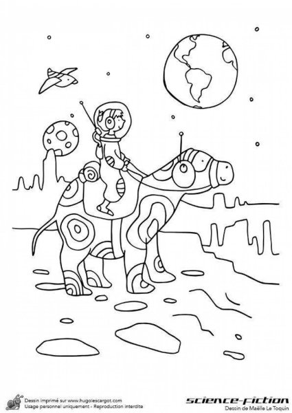 Фантастический мир раскраска