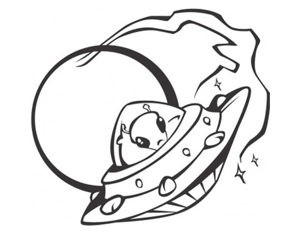 Раскраски ко Дню космонавтики