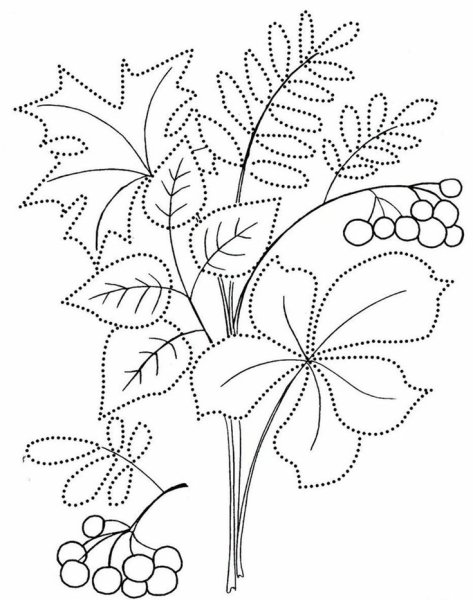 Осенняя раскраска