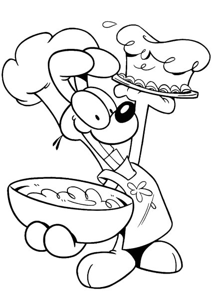 Раскраска кулинария