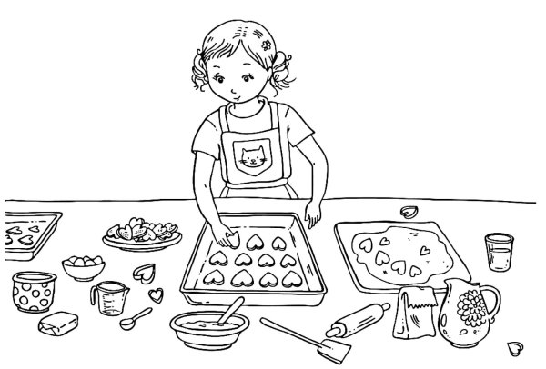 Печенье раскраска для детей