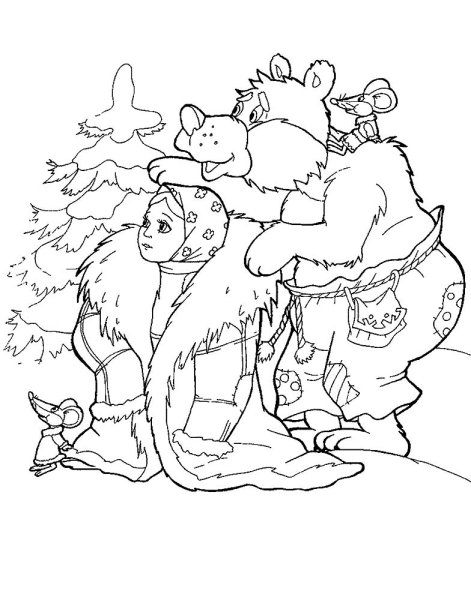 Сказкой про Морозко Иванович раскраска