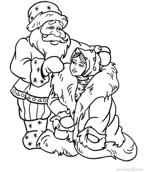 Сказкой про Морозко Иванович раскраска