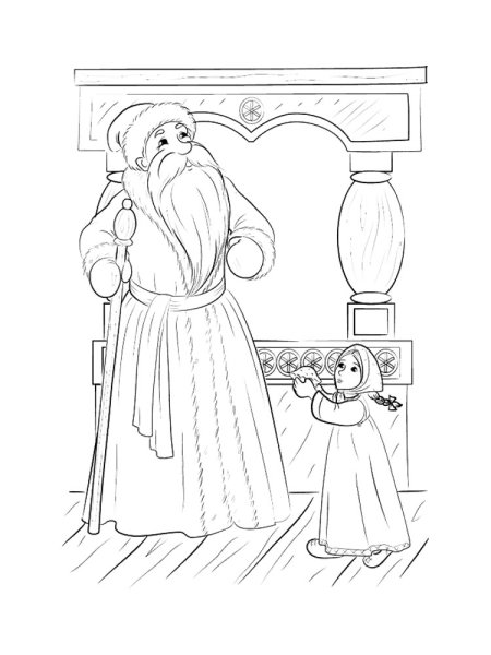 Иллюстрация к сказке Мороз Иванович Одоевский 3 класс