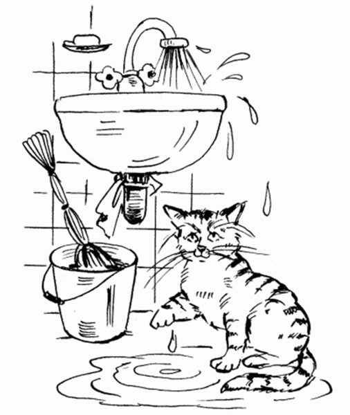 Раскраска экономия воды