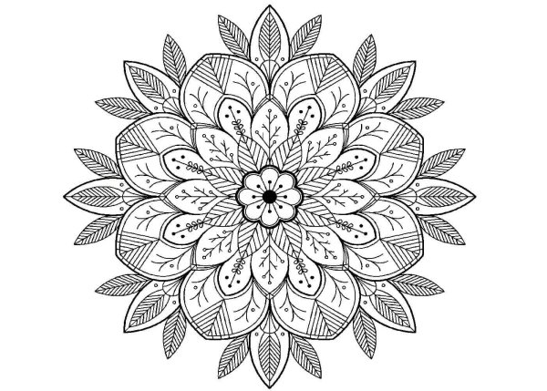 Мандала восьмилучевая