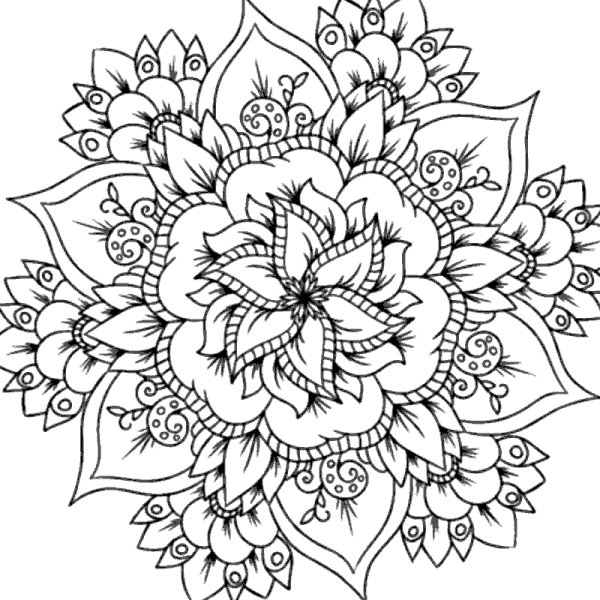 Мандала цветок