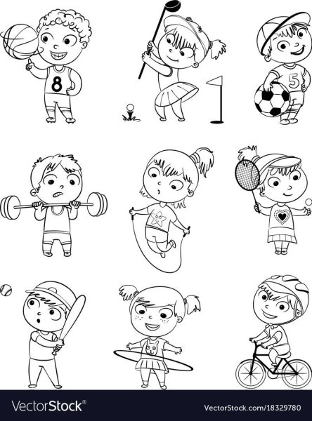 Раскраска Мои увлечения для детей